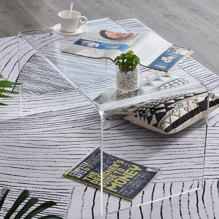 Metro Lane Clear Acrylic Coffee Table Wayfair.co.uk